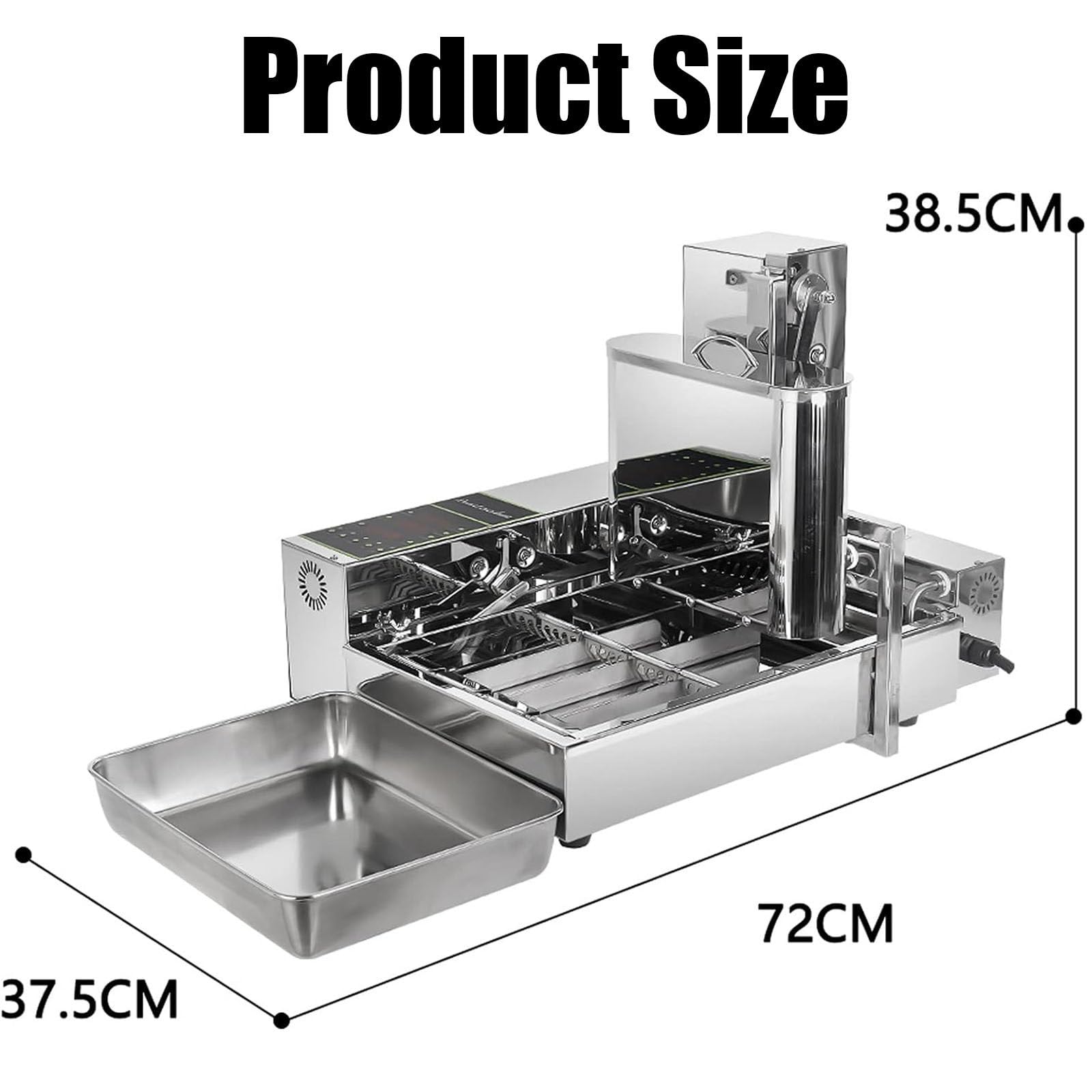 Elektrische Donut-Maschine,Kleiner Donut-Hersteller,Donut-Hersteller,automatische Donut-Maschine,304 Edelstahl Auto Donut,110V