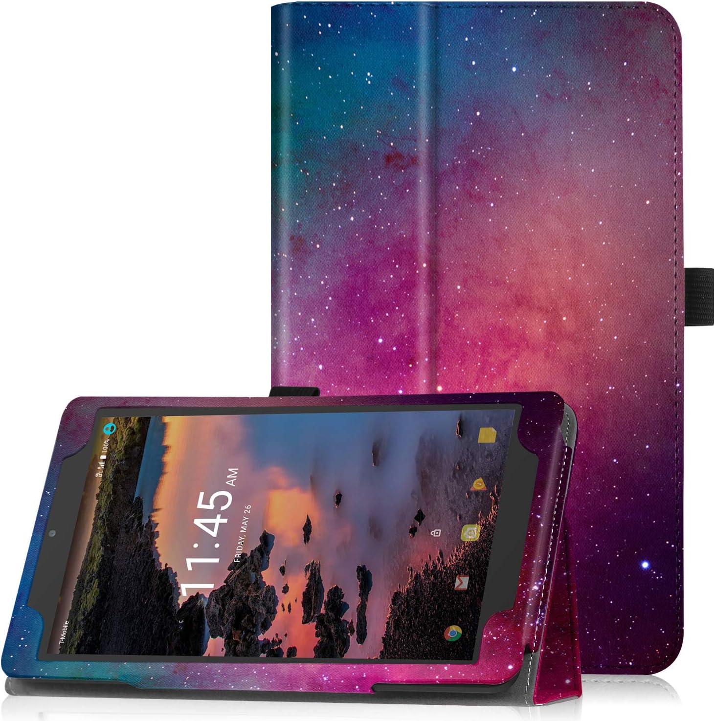 Famavala Case Cover for 8" T-Mobile Alcatel Joy Tab 2019 / 3T 2018 / A30 2017 Tablet [Not fit Alcatel Joy Tab 2 2020]（GalaPink）