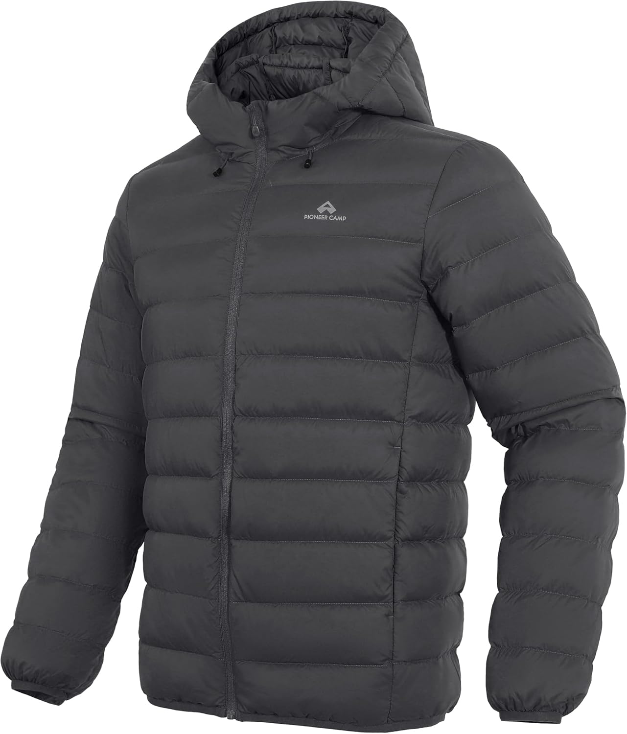 Pioneer Camp Men's Down Puffer Jacket with Hood Lightweight Packable Warm Insulated Thermal Puffy Winter Coat Ski Travel