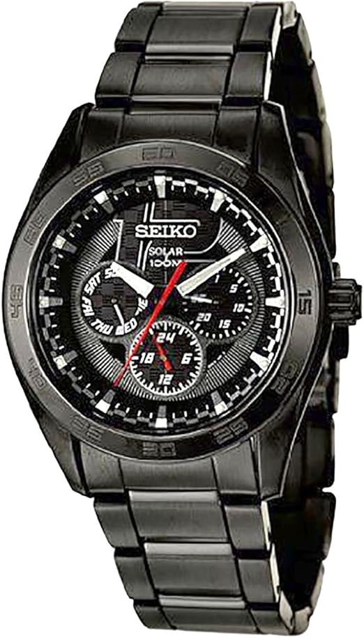 Amazon.com: Seiko Solar Men's Quartz Watch SNE201P1 : Clothing, Shoes \u0026  Jewelry