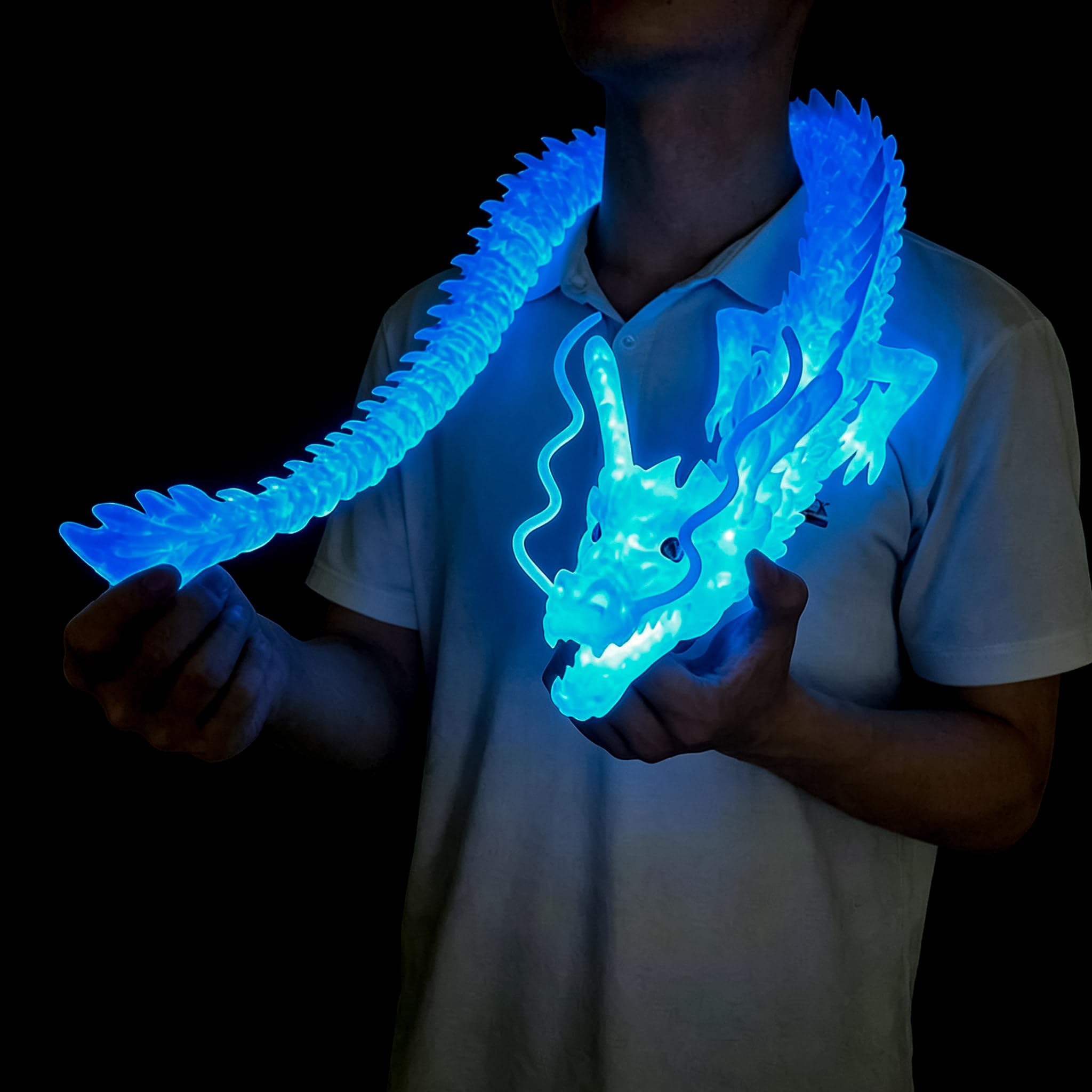 Glow in Dark Large 3D Printed Dragon