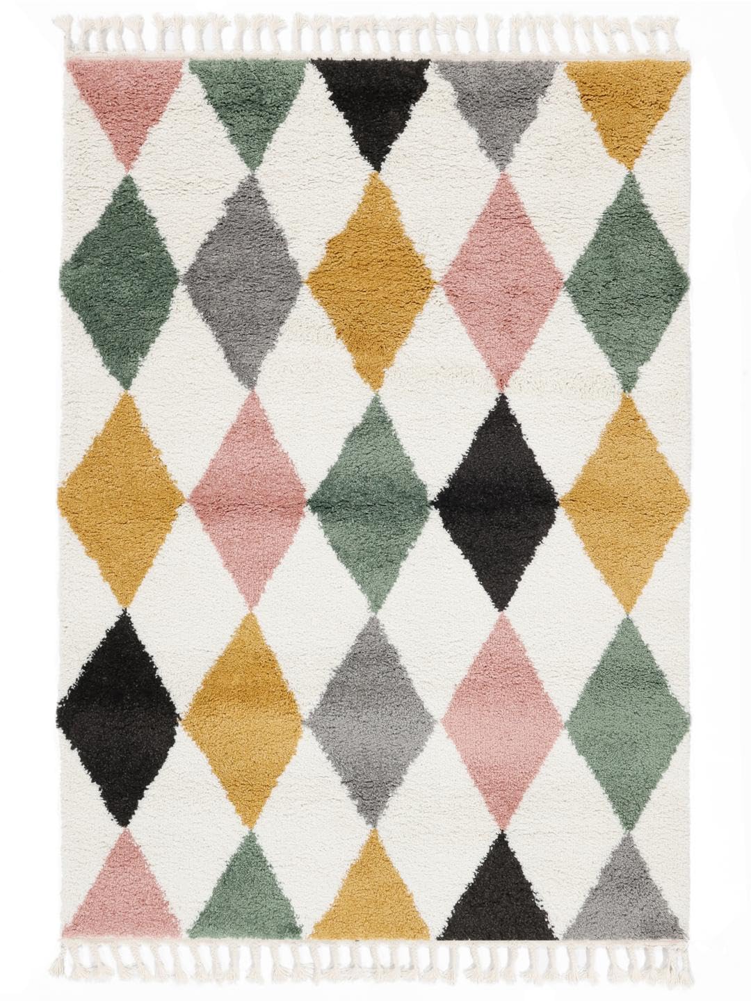 RugVista Jester, Alfombra Infantil, Modernas, 160 x 230 cm, Rectangular, Pelo Medio, Cuarto del bebé, Limpieza en seco, Sin Productos químicos peligrosos, Multicolore