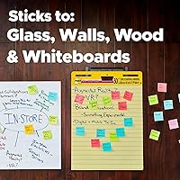 Vista 5 de 3M 651 Post-it - Almohadillas de caballete, rayadas, 25 x 30, amarillas, dos almohadillas de 30 hojas/cartón