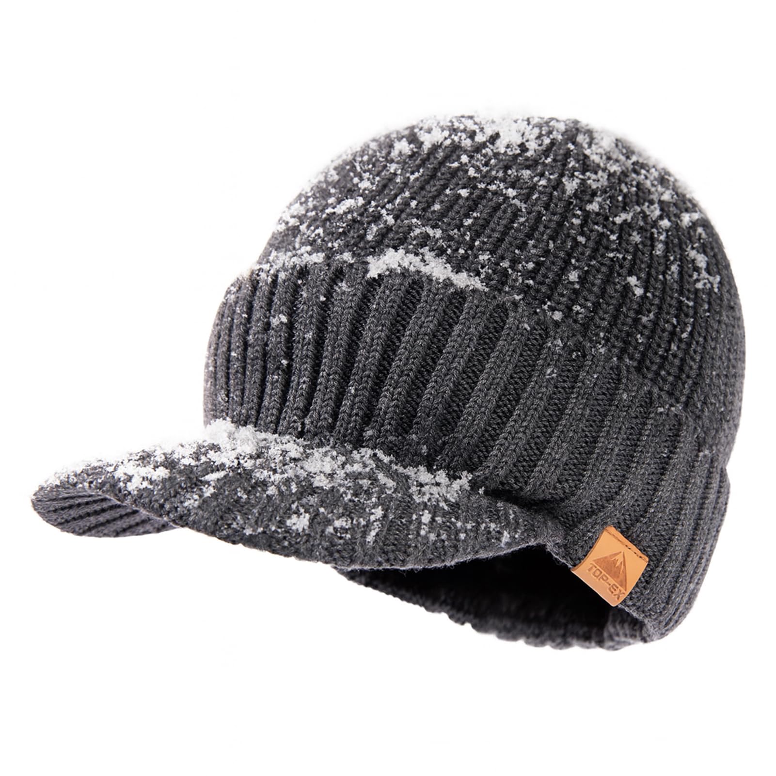 TOP-EX Gorro de lana merino impermeable XL/XXL Dryknit para hombres y mujeres, cálido gorro de invierno con forro polar