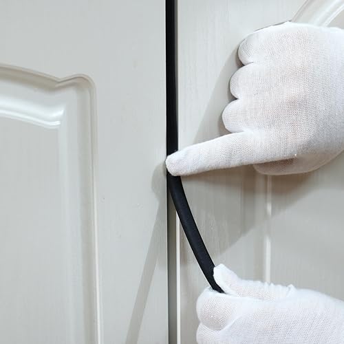 Miniatura 6 de Varilla de respaldo para huecos y juntas, cuerda de relleno de hormigón de goma negra (14 pulgadas de diámetro x 9.8 pies de longitud)