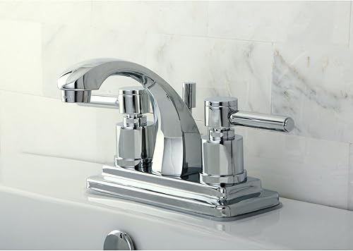 Miniatura 11 de Kingston Brass KS4641DL Concord - Grifo de lavabo de 4 pulgadas con palanca Concord, cromo pulido