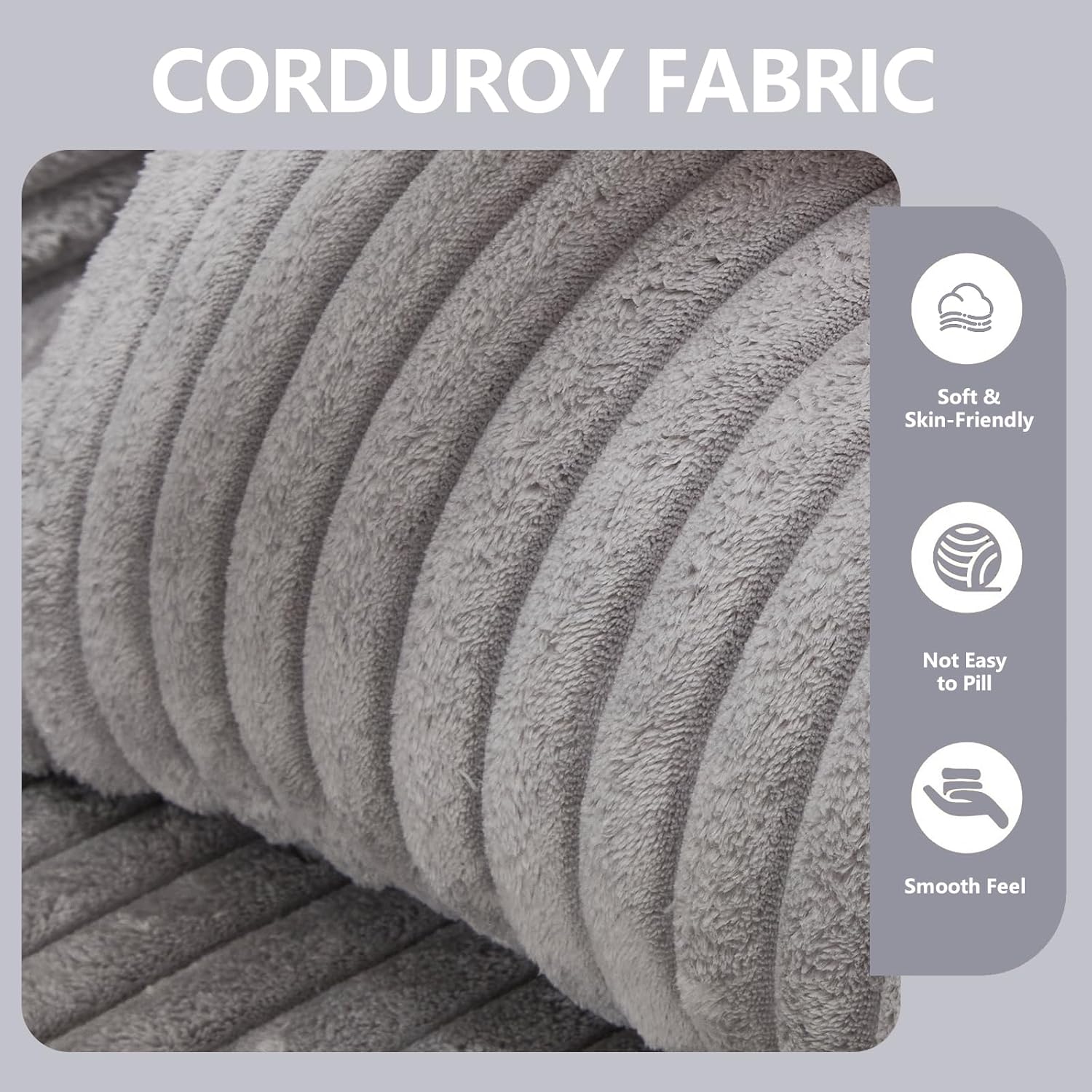 Boneless Modular Sectional Sofa with Ottoman, Cloud Couch with Chaise, Deep Seat White Couch in Soft Corduroy Fabric, L-Shaped Oversized Sectional Couches for Living Room