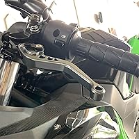 Vista 5 de Para Yamaha MT-07 FZ-07 FZ07 MT07 FZ 07 2014 2023 motocicleta ajustable plegable extensible embrague palancas de freno de embrague (color: corto)
