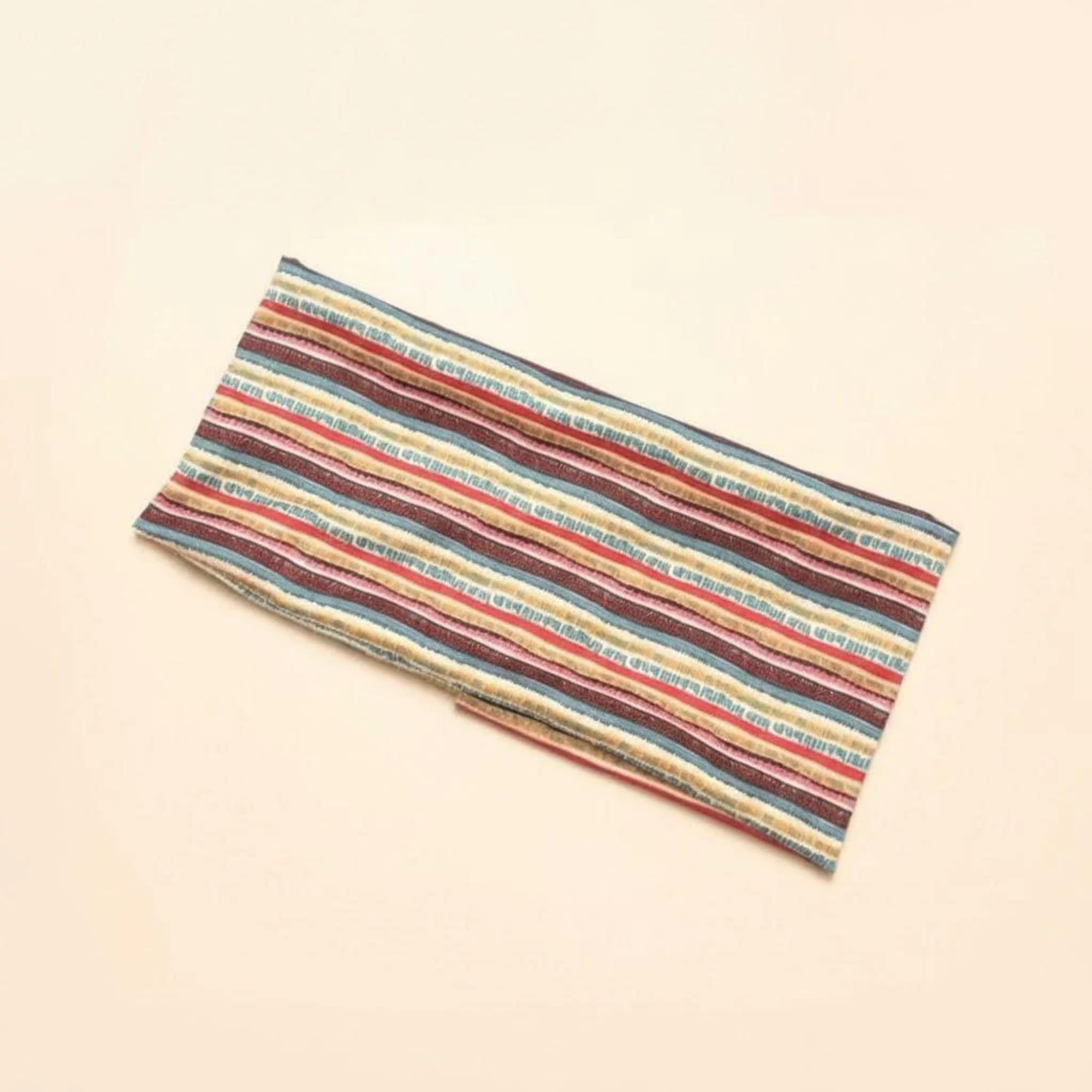 Printed Stretch Fabric Sports Headband, Wide Hair Band for Running, Yoga, Fitness Workouts and Casual Outfits