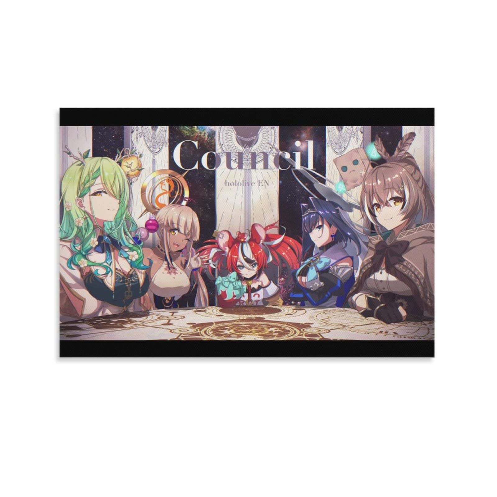 DOAI Hololive Ceres Fauna Hakos Baelz Nanashi Mumei Ouro Kronii Tsukumo Sana Poster Decorative Paint