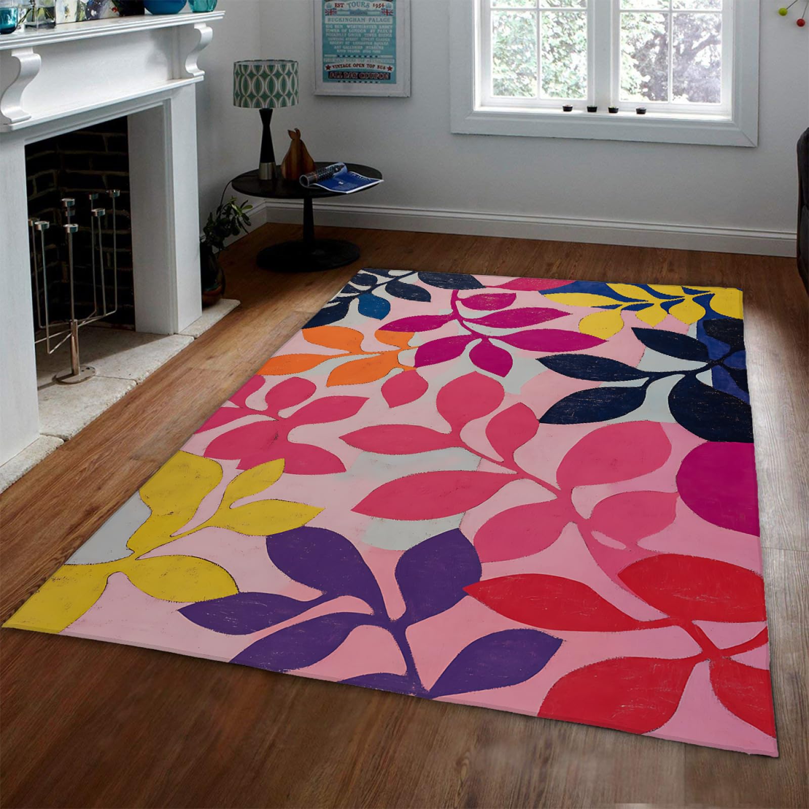 Tapis boho lavable pour grand salon et appartement moderne 150x210
