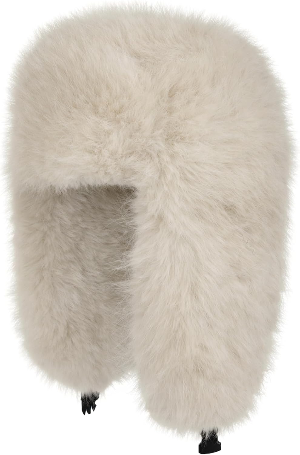 Faux Fur Fluffy Trapper Hat for Women – Winter Warm Russian Ushanka Hat with Ear Flaps - Image 2