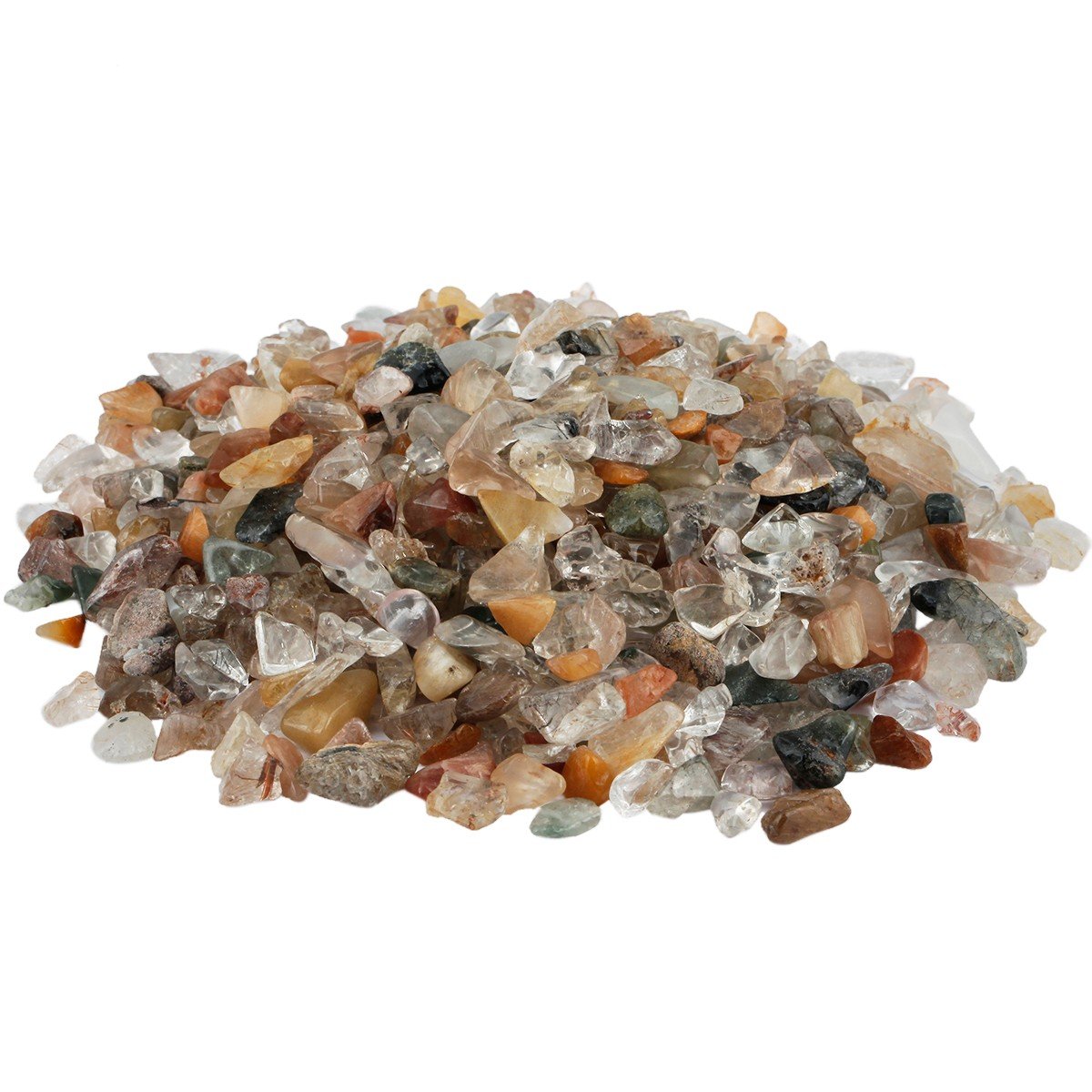 Sunyik Tumbled chips pietra pezzi Crushed cristallo di quarzo pietre di forma irregolare 0,5 kilogram (circa 460 gram) Assorted Stone(0.1-0.2