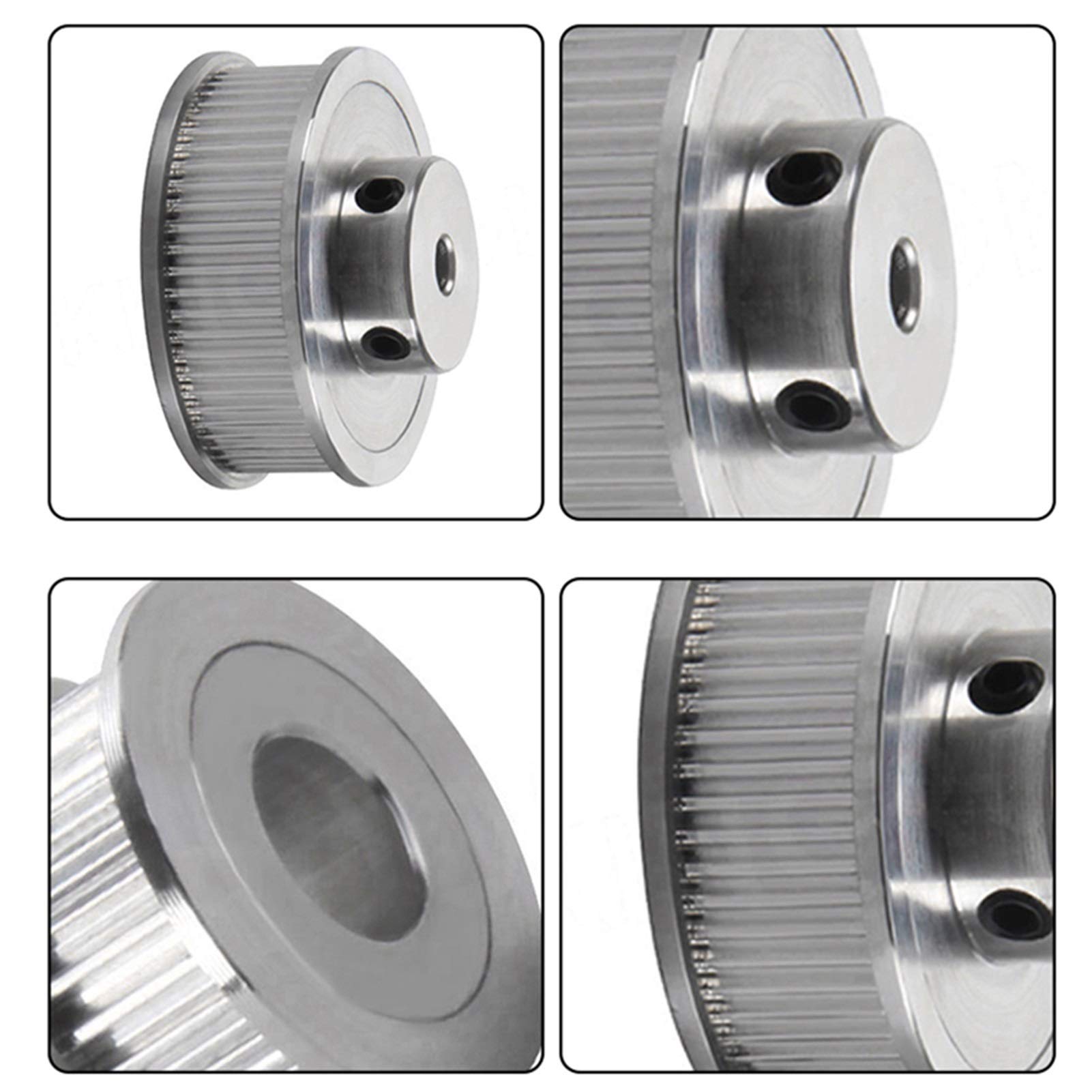 Koło pasowe zębate synchroniczne,Koło pasowe zębat Koło pasowe 2 szt., Części drukarki 3D GT2 Koło rozrządu,(30T inner hole 8mm)