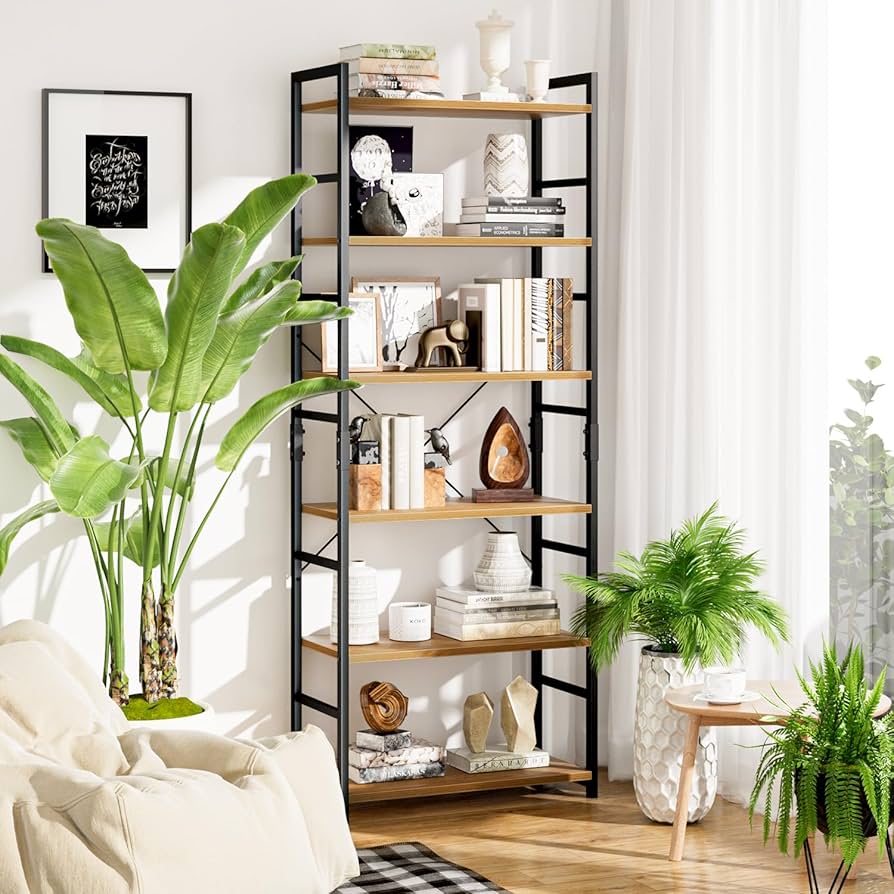 Amazon｜APPOLYN オープンシェルフ 本棚 ラック 6段本棚フリーラック棚