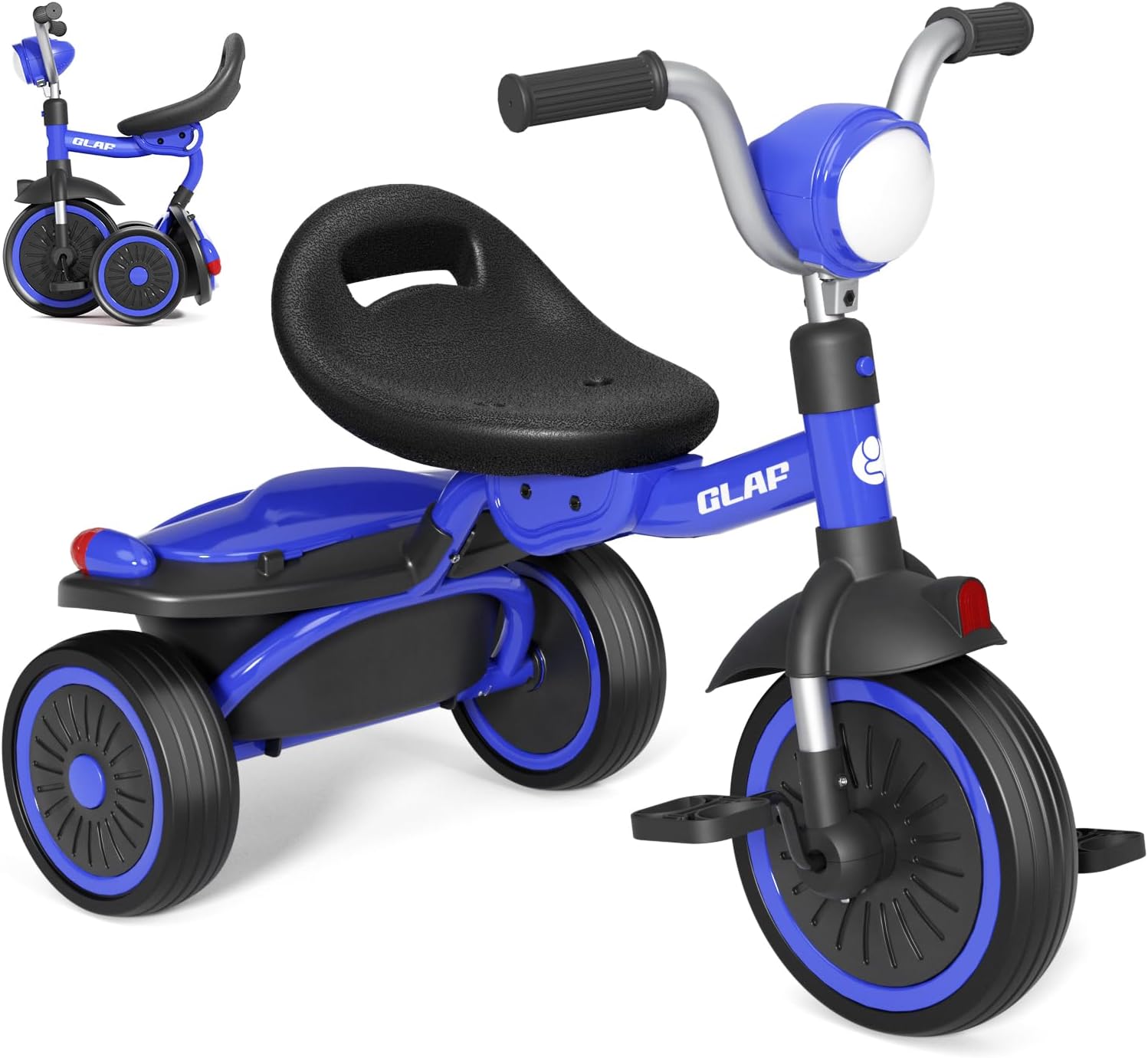 Amazon.com: Glaf Toddler Tricycle Foldable Toddler Bike with Pedals ...