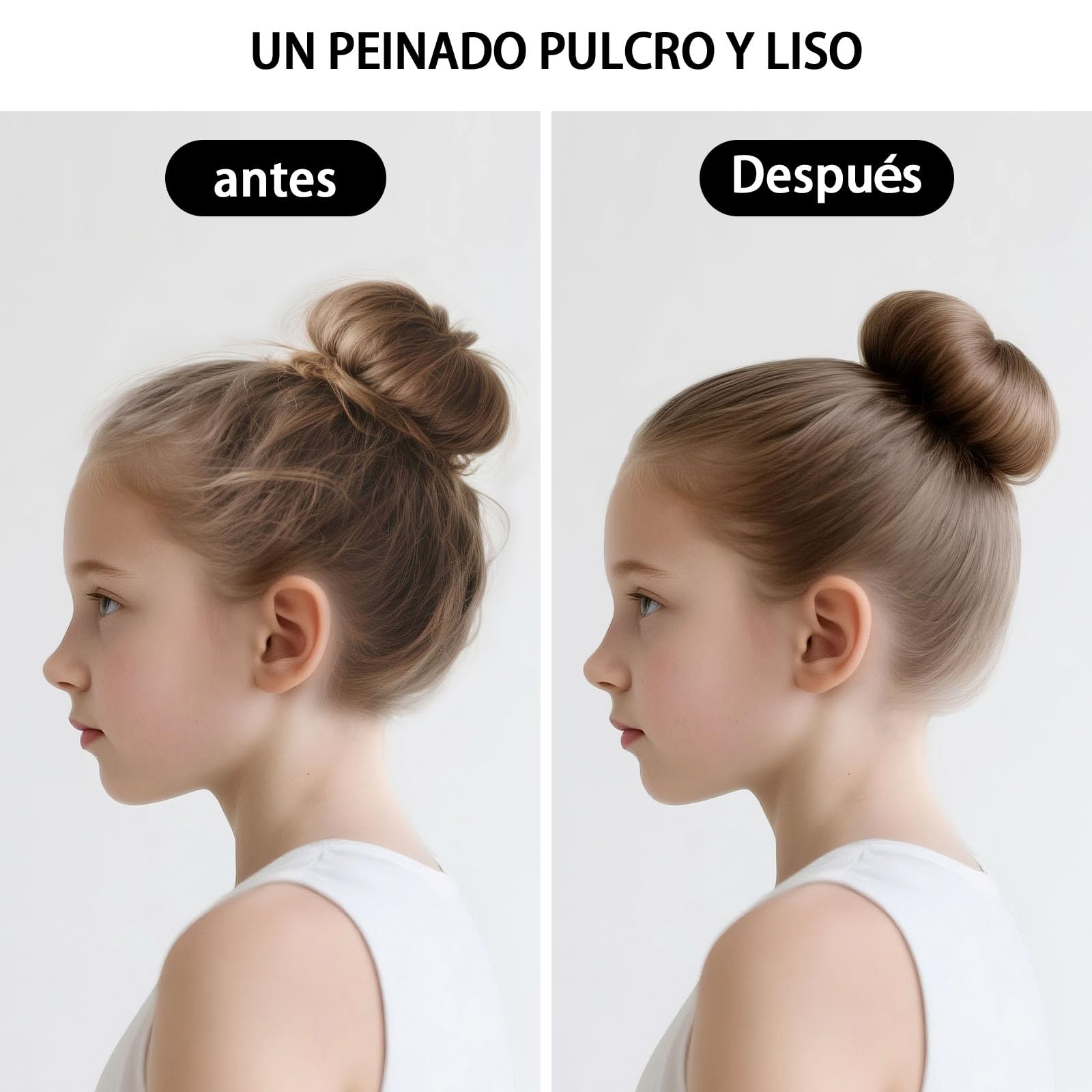 SWEET VIEW Cera para el cabello en barra, bálsamo de fijación flexible para alisar cabellos rebeldes, encrespados, coletas, moños, accesorios de peinado para mujeres, niñas y niños
