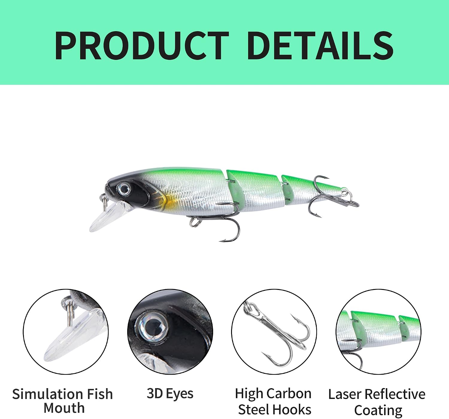 XBLACK Fishing Lures Set, Including Minnow Popper Jointed VIB Shrimp Frogs - Image 3
