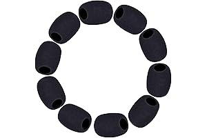 10-pack Lapel Microphone Windscreen: Superior Noise Reduction for Clear Audio