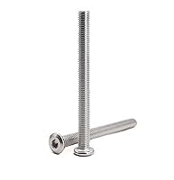 Vista 11 de binifiMux 10 unids M6 x 1.575 in tapa plana Allen pernos remaches tornillos de conexión para muebles 304 acero inoxidable