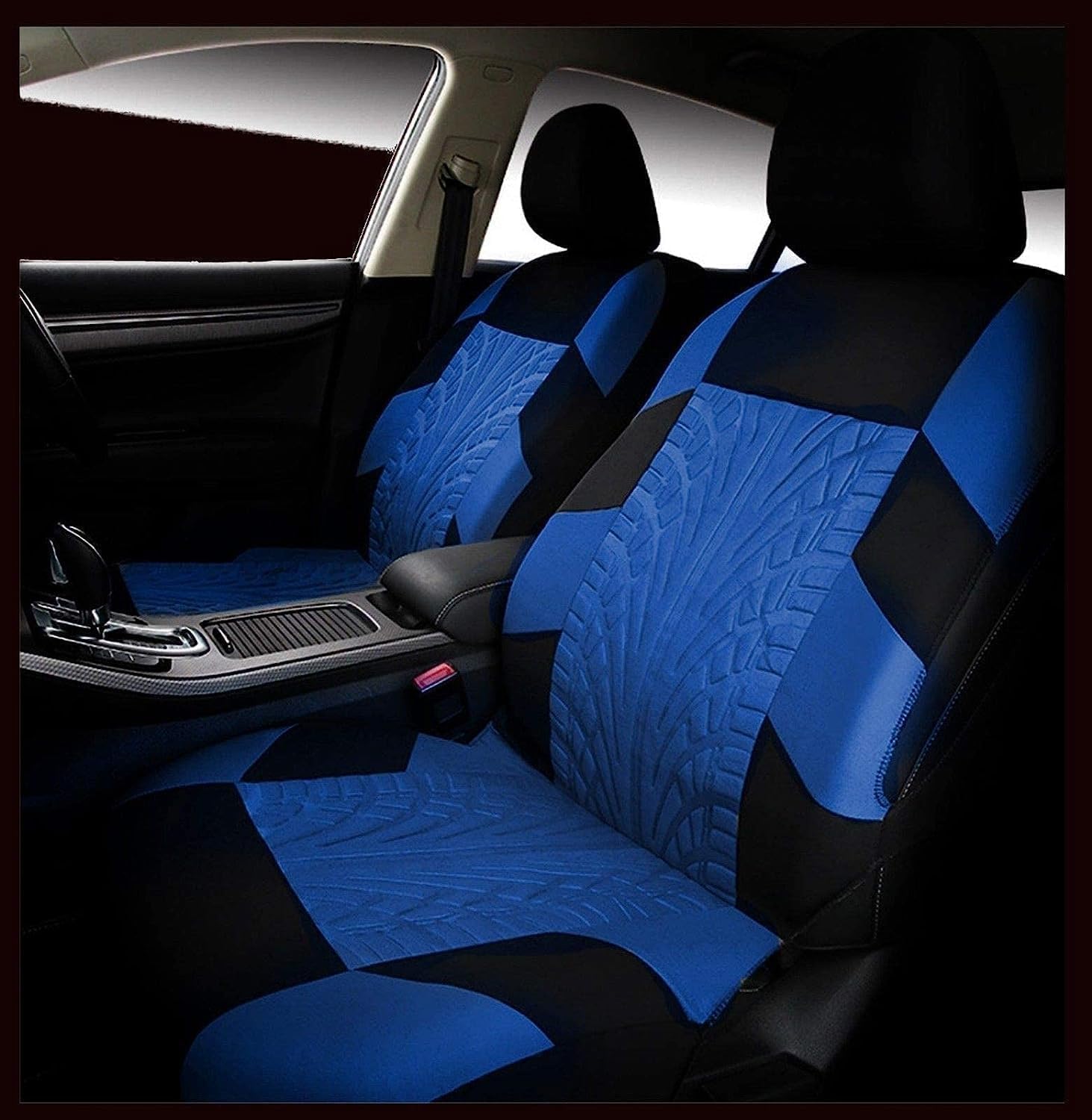 Coprisedili Auto per Renault 5 E-Tech 2024 2025,Set 5 Posti Lavabile Confortevole Fodera Protettiva Antiscivolo Copri-Sedile Accessori Interno,B/Blue