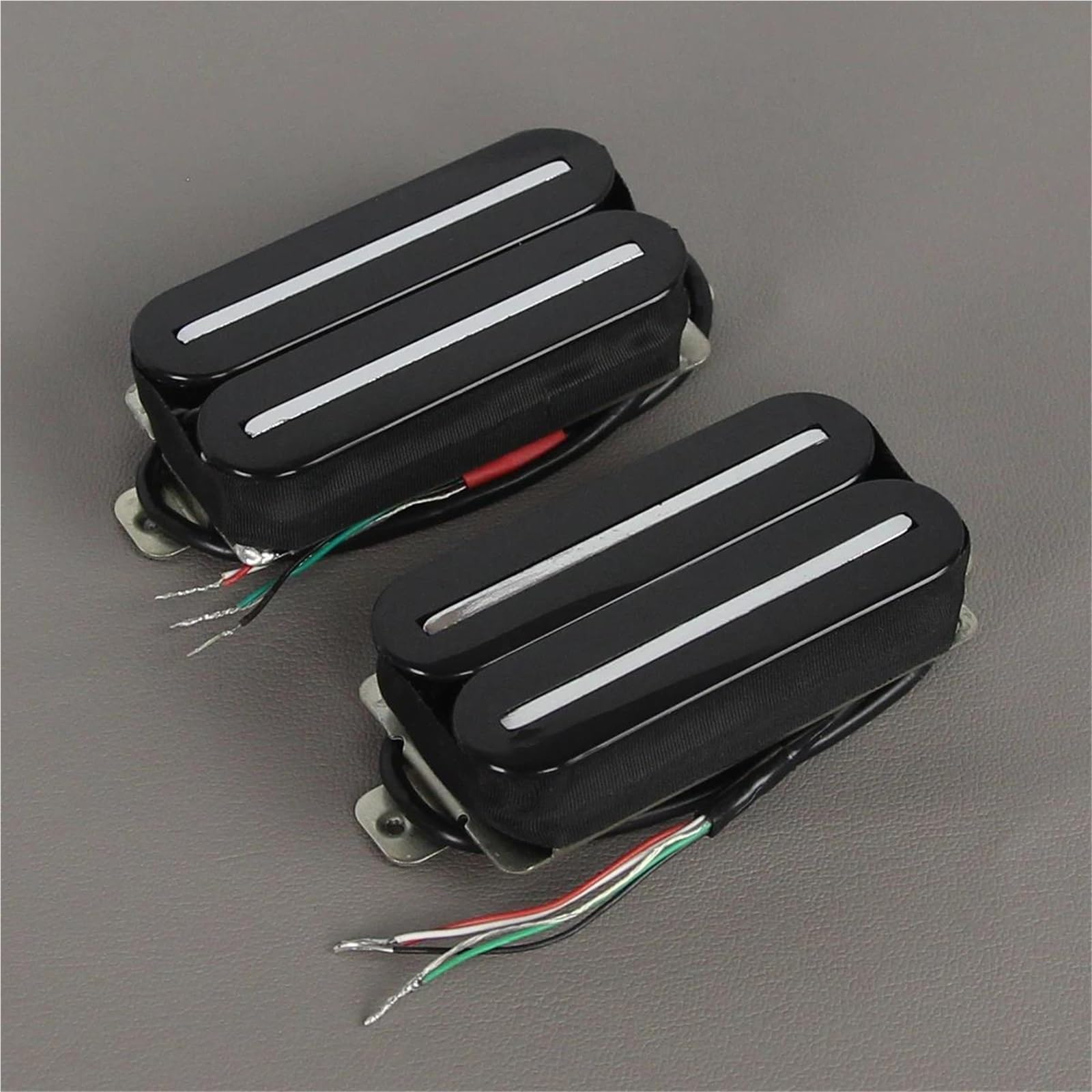 Zestaw przetworników gitarowych z gryfem i mostkiem Hot Dual Rails Humbucker Pickup Electric Przetworniki Instrumentów Gitary Elektrycznej(Black Set)