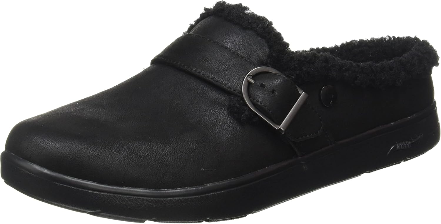 Skechers Women's Arch FIT Lounge-Laid Back Mule, Black, 6.5