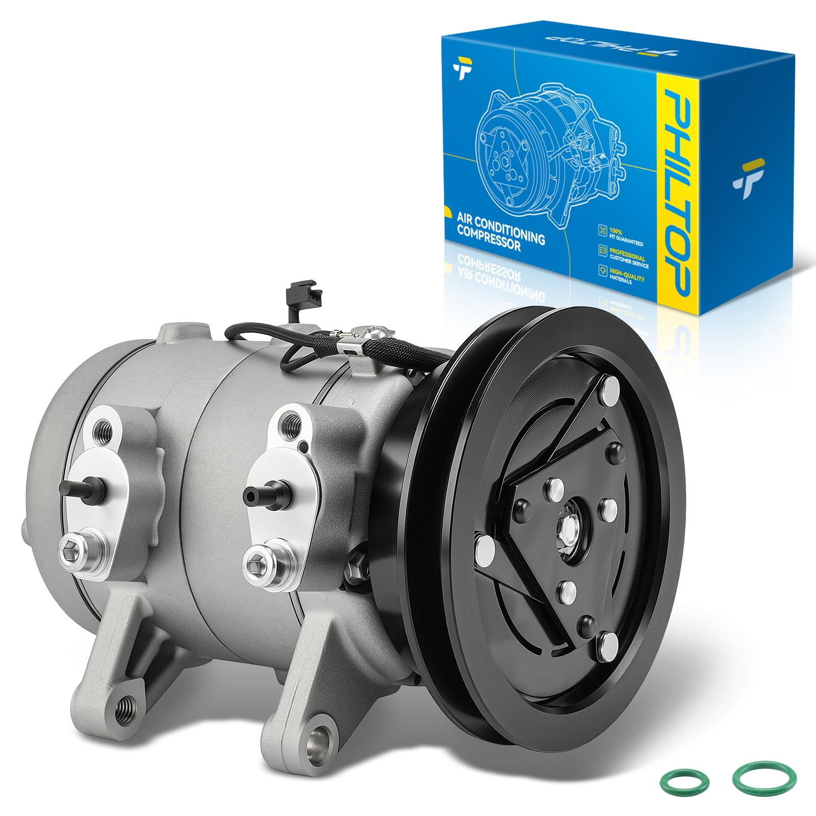 PHILTOP 68455 NEW AC Compressor w/Clutch for Frontier 1998-2004 2.4L