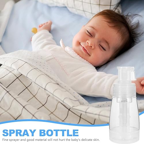 Miniatura 2 de Botella pulverizadora de polvo de barbero  6.1 fl oz de polvo de talco recargable y aplicador de fibra capilar para salón, hogar y viajes  soplador