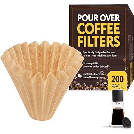 [200 Pack] Pour Over Coffee Filter for Fellow Stagg XF