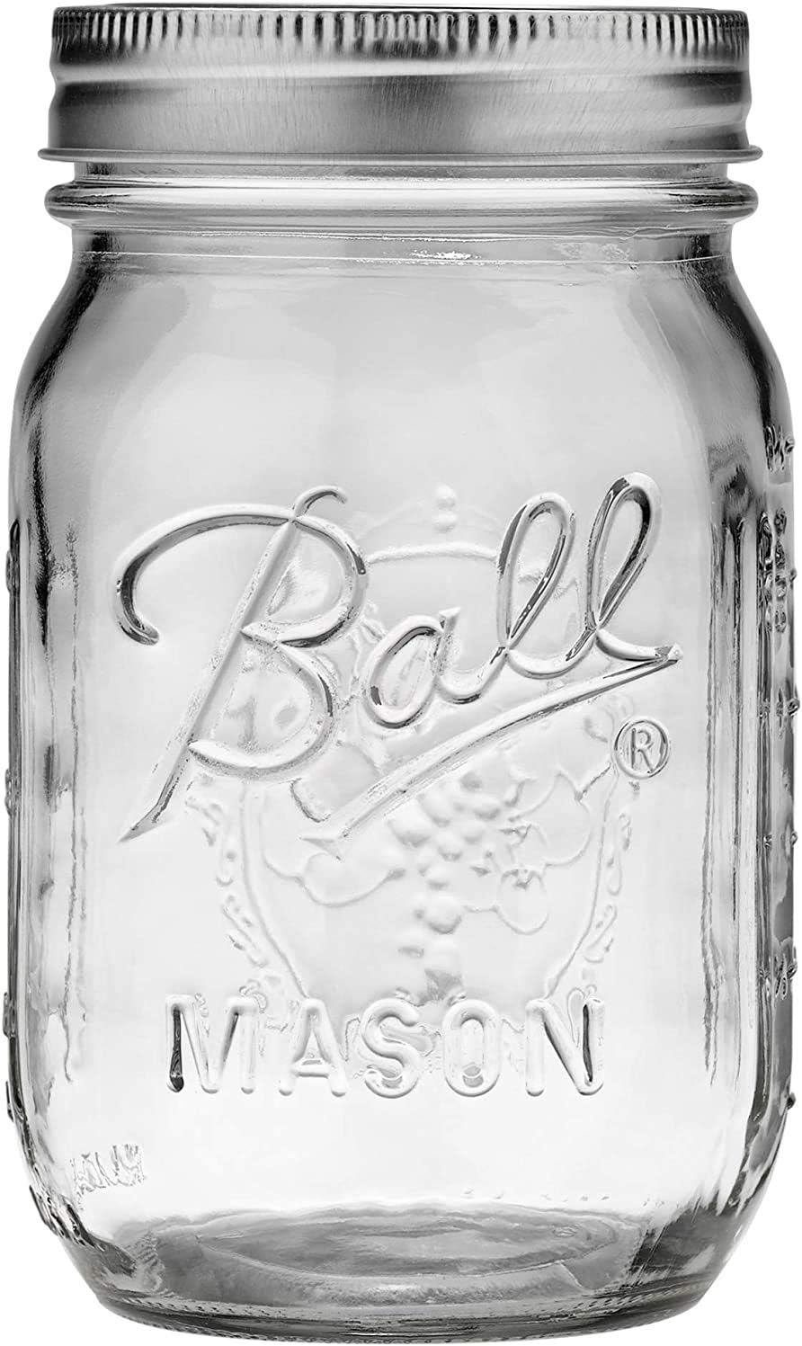 Ball Regular Mouth Pint 16-oz Mason Jar with Lids and Bands (Pack of 24) : Home & Kitchen