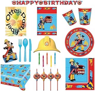 Unbekannt Feuerwehrmann Sam Dekoset Partyset 33 Teile Fur 8 Kinder Tuten Einladungen Girlande Hutchen Halme Partygeschir Ncci1914 Com