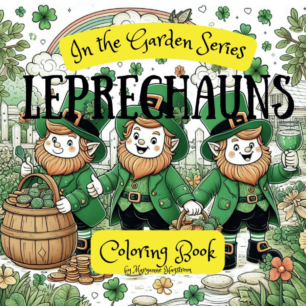 Leprechauns Coloring Book: In the Garden Series