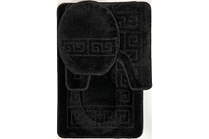 3-Piece Versace Decor Bath Rug Set - Ultimate Comfort and Style