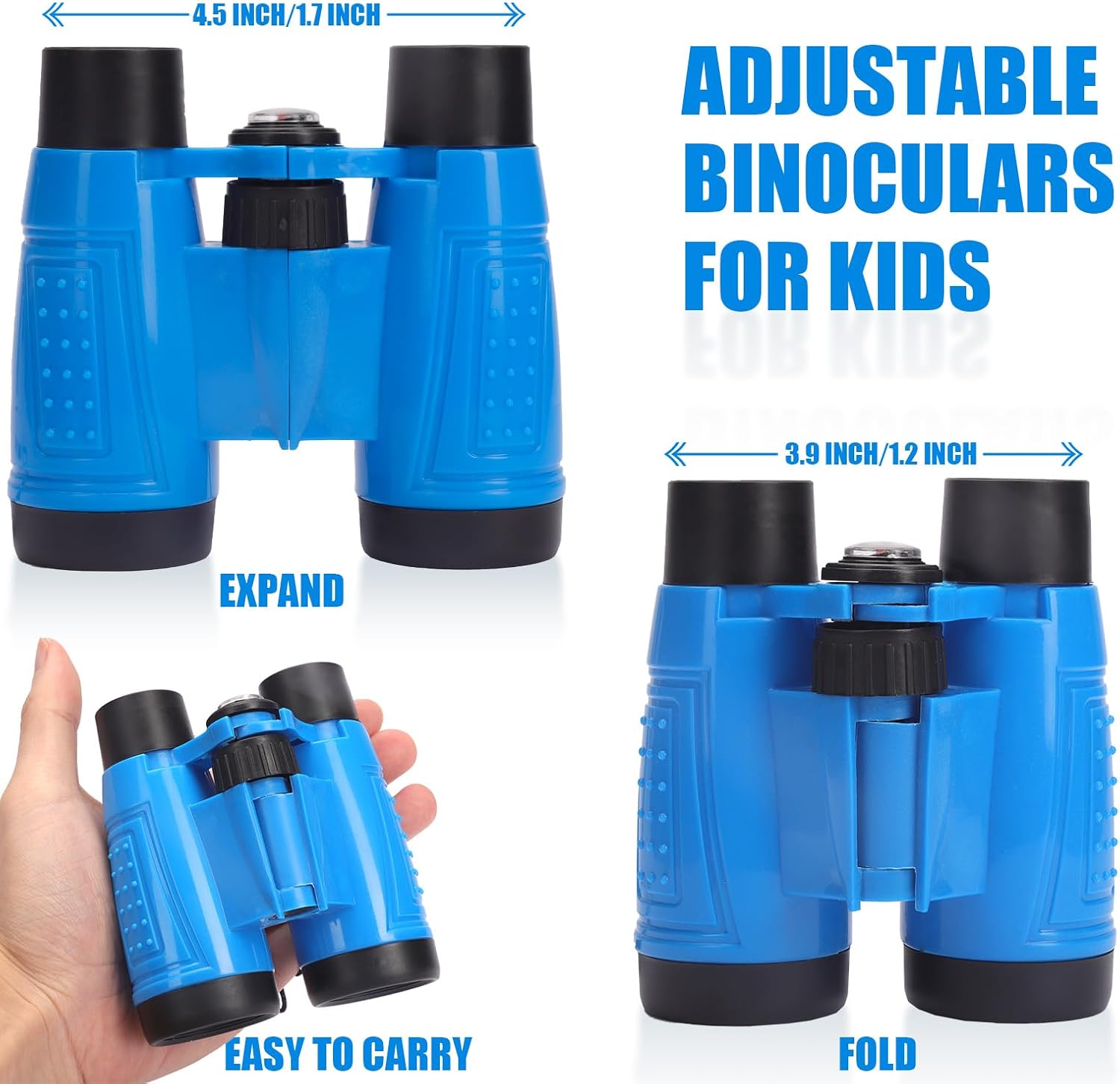ASONA 24 PCS Binoculars for Kids with Neck String, Bulk Toy Binoculars Nature Exploration Toys Safari Jungle Animal Theme Party Favors for Bird Watching Camping Hunting Hiking Supplies - Image 2