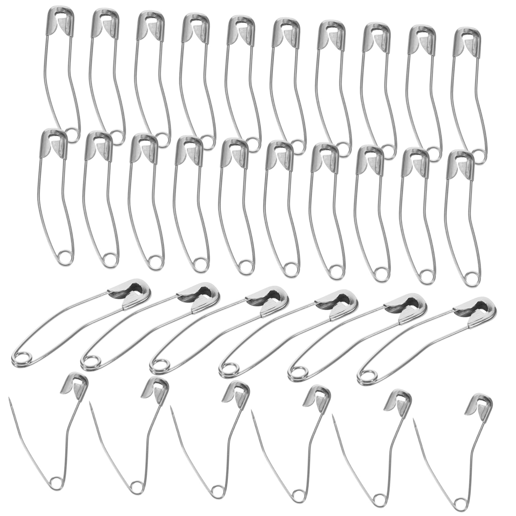 SEWACC 600piezas Alfileres Curvados Inoxidable Para Manualidades y Costura Pasadores Decorativos Para Ropa y Acolchado Surtido De Accesorios De Seguridad Para