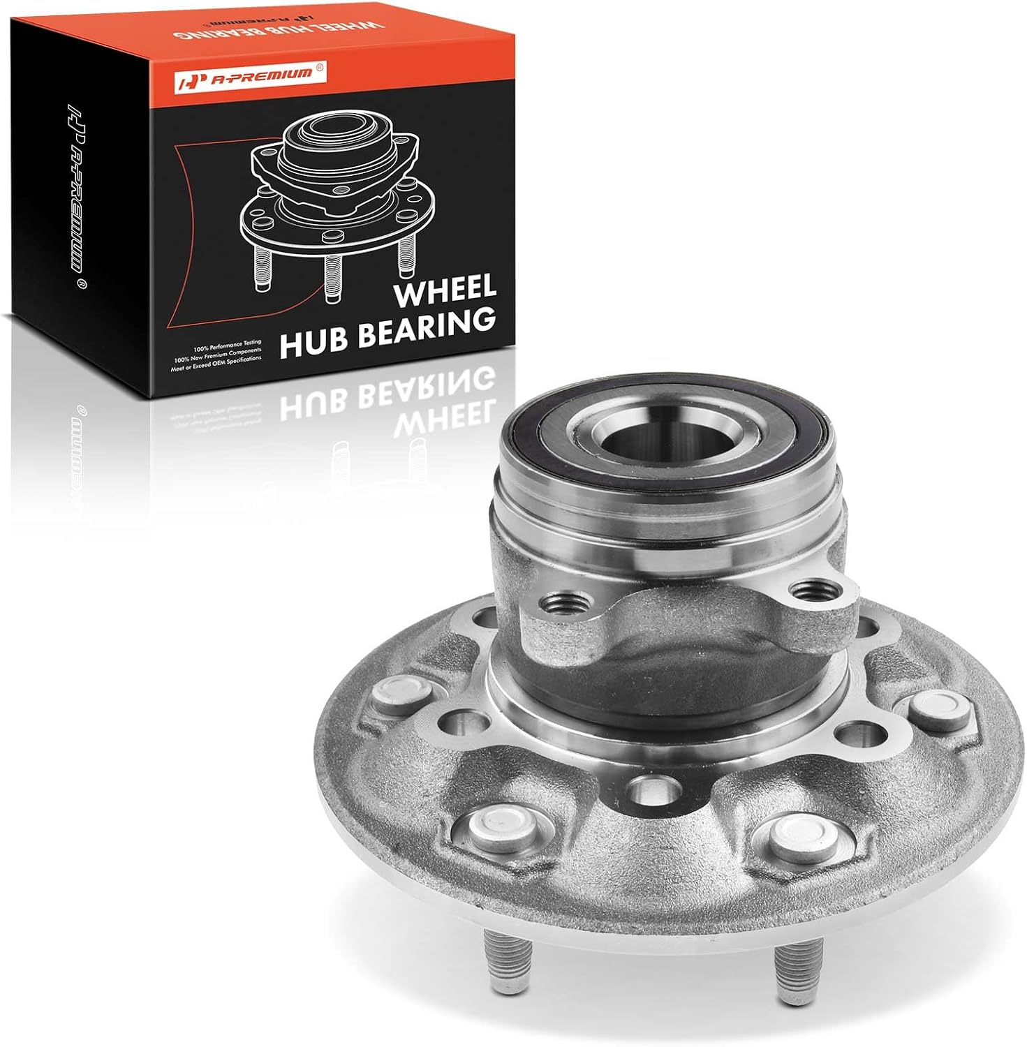 A-Premium Front Wheel Bearing and Hub Assembly with 6-Lug Compatible with Chevrolet Colorado 2009-2012 & GMC Canyon 2009-2012, 4WD Only