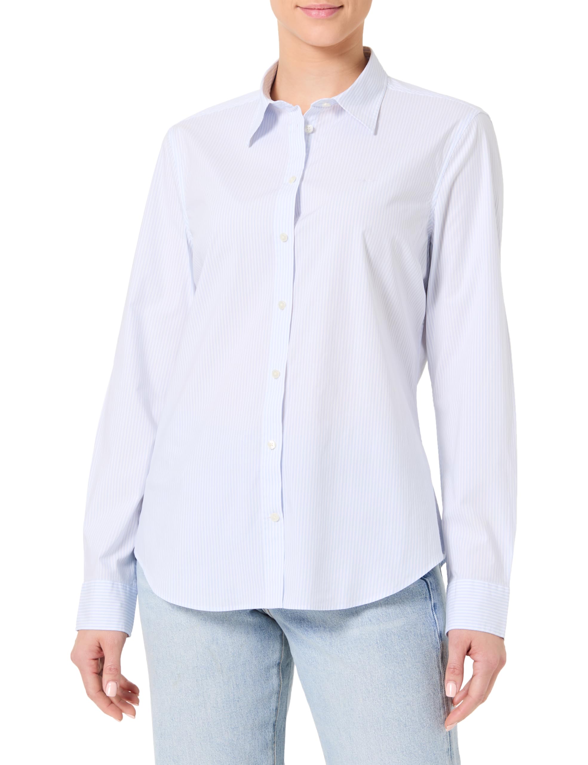 GANT Damen Slim Striped Poplin Shirt Bluse
