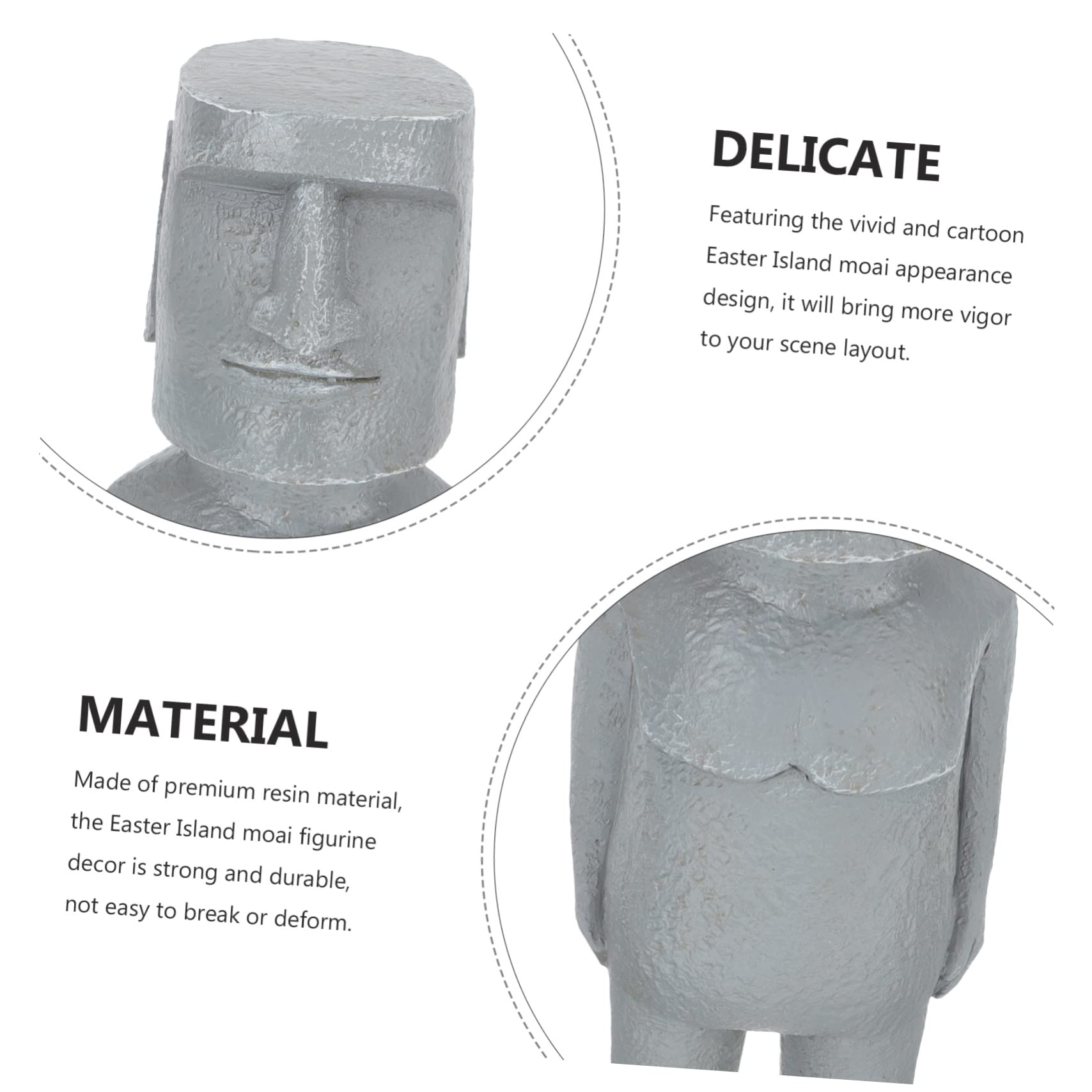 VANZACK Decorazione Moai Per Scrivania e Statua e Delicati Per Del Design e Del Pasquale