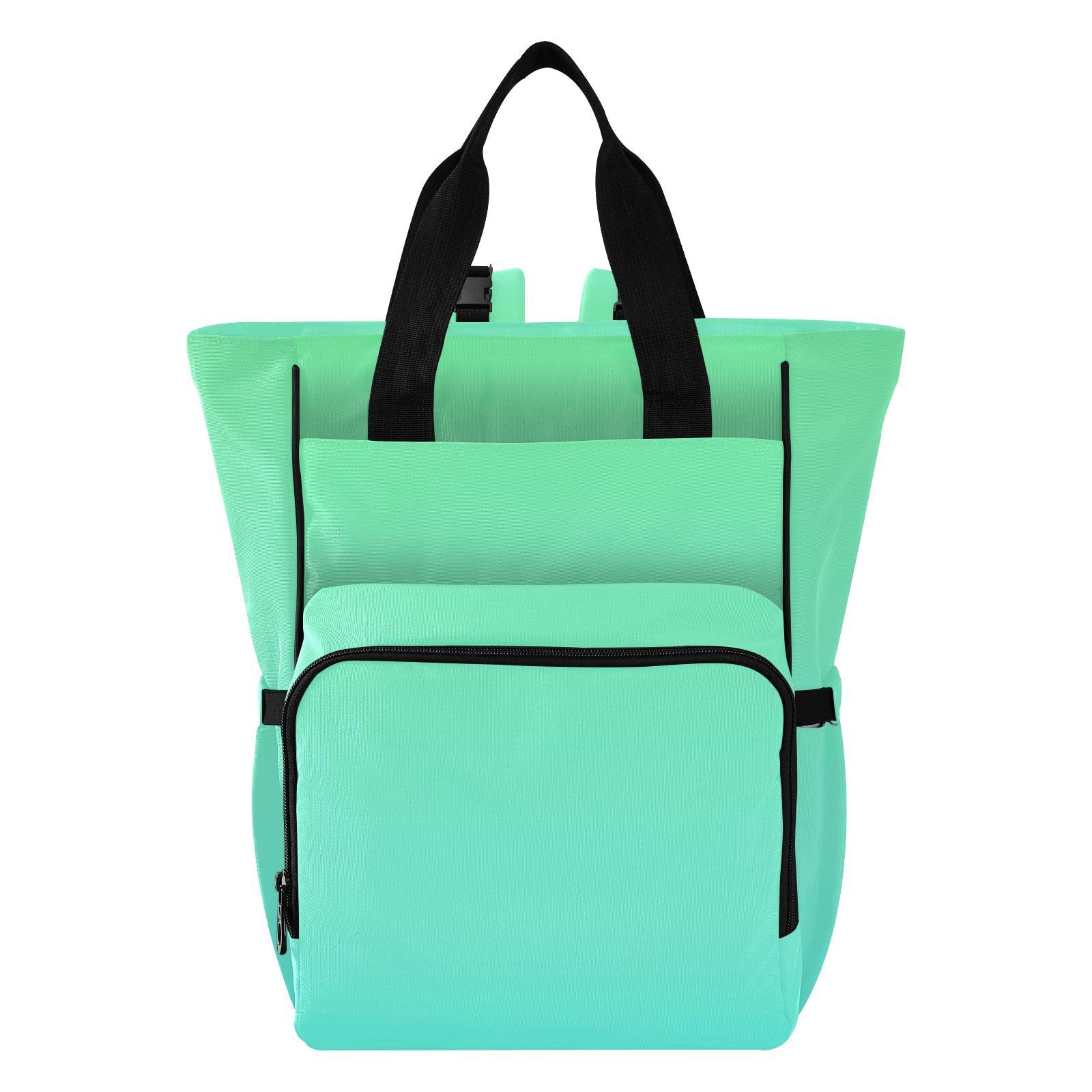 Bolsas de pañales grandes unisex para viajes, color verde degradado