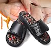 Reflexa Acupressure Sandals, Acupressure Slippers, Acupuncture Sandals, Reflexology Foot Massager Foot Acupressure Sandals for Women and Men Brown, Women 10-11  Men 8.5-9.5