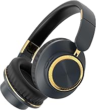 VEHOP H8 Over Ear Headphones, Upto 50 Hrs Playtime, Fast Charging, in-Built ENC Mic, 40mm Titanium Bass Drivers, Super Sof...