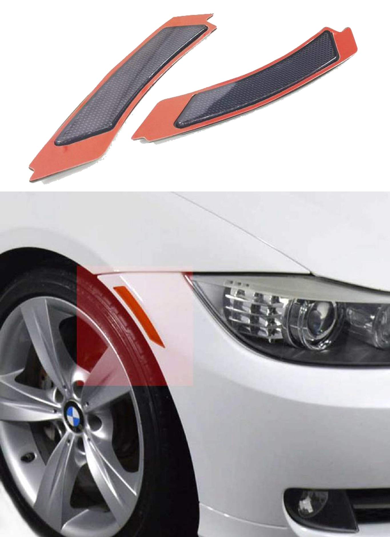 Paire De Réflecteurs De Pare-Choc Avant Transparents Pour BMW Série 3 E90 E91 2009-2011 - AUXITO