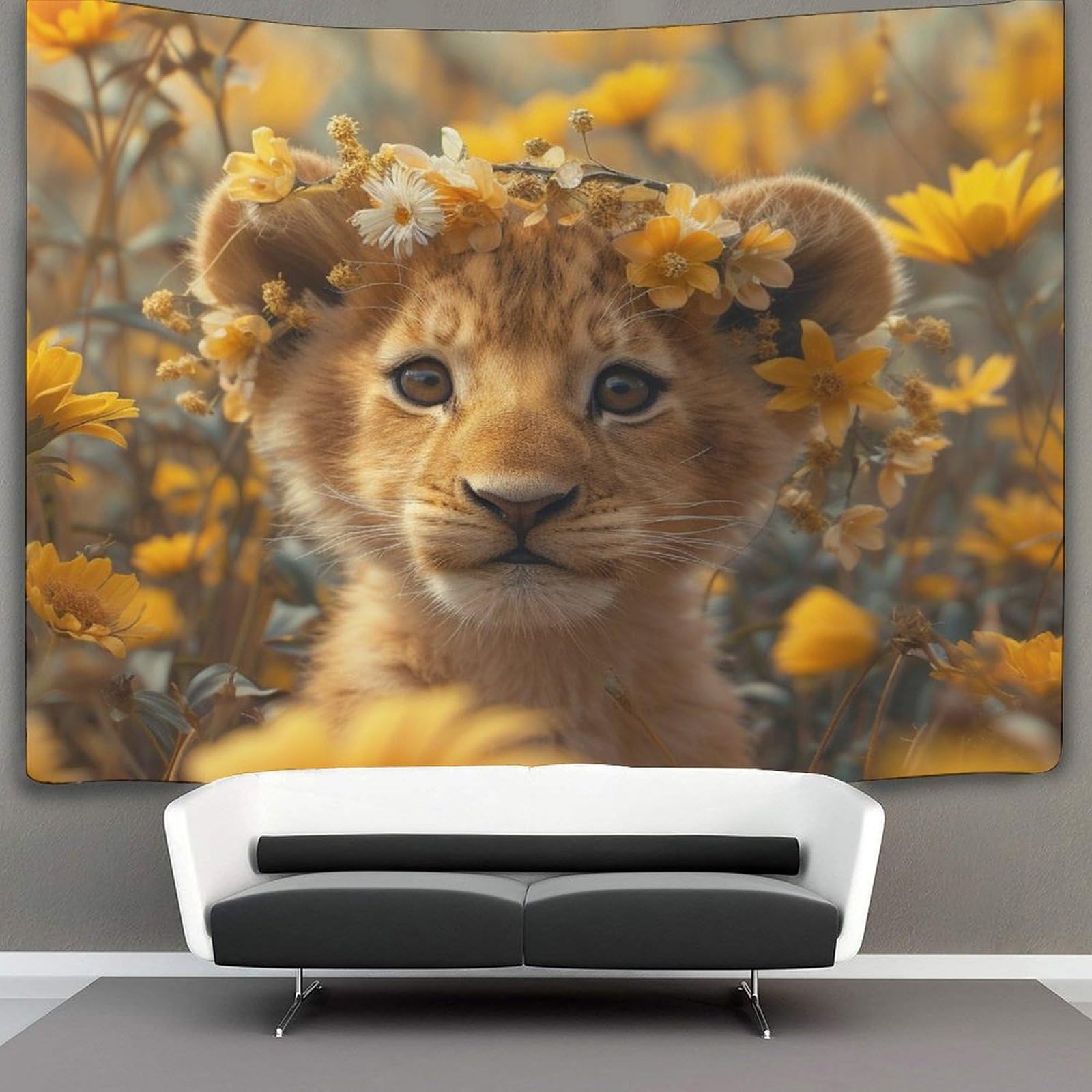 kaiyun Cheetah Tapestry,Animal Wall Art Aesthetic Home Decoration for Living Room Dorm 130cmx150cm
