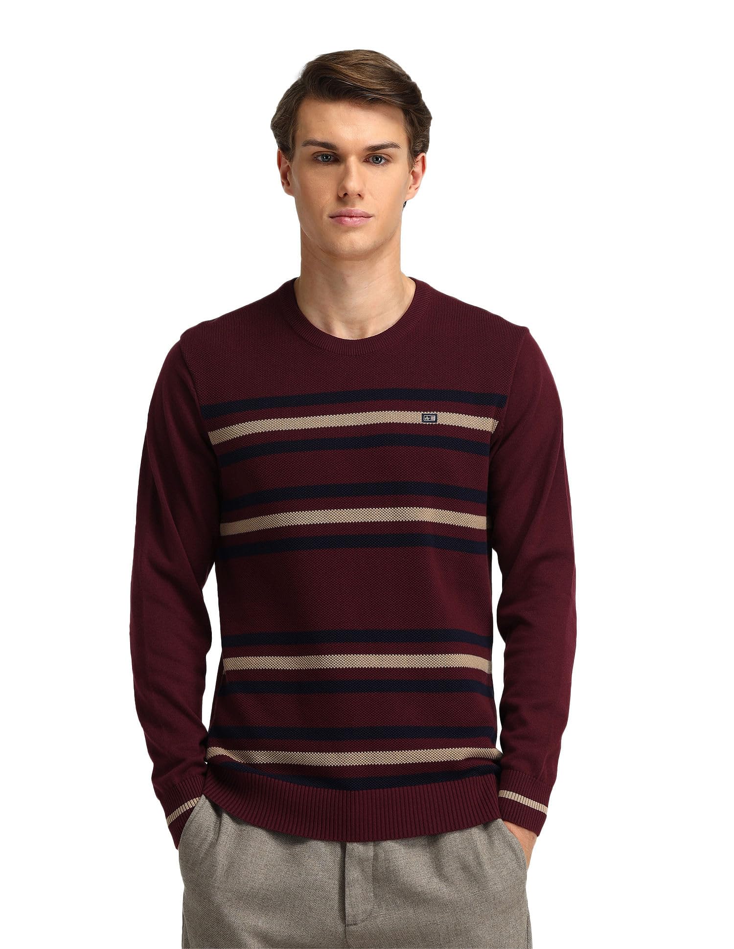 arrow sports Men's Cotton Casual Pullover Sweater-picture-14
