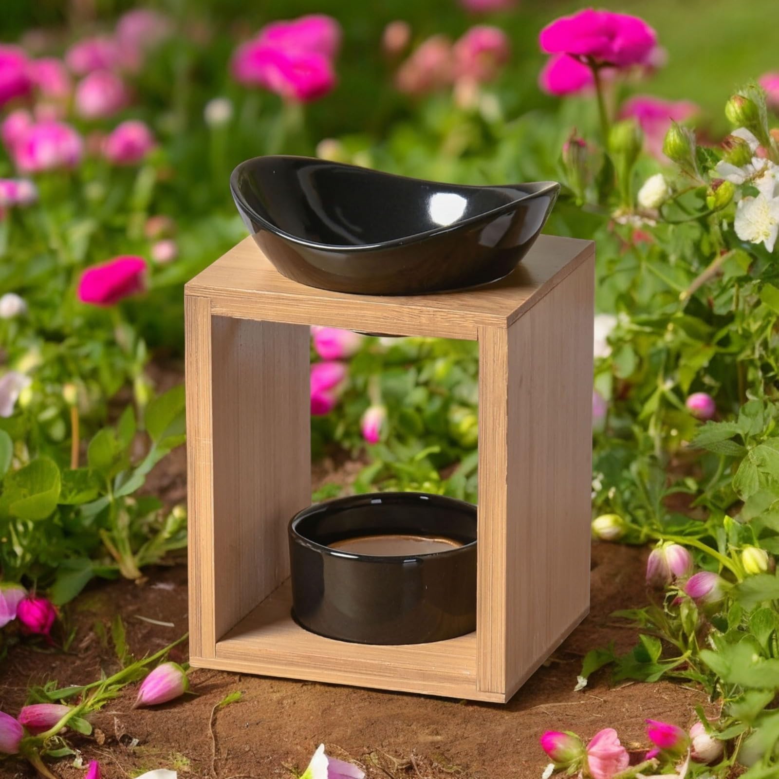 Zen'Aroma – Quema de Perfume Natural Kalos – Quemador de aceites Esenciales, Fondants perfumados, Cuadrado de Cera perfumados – difusión por Calor Suave – aromaterapia – Objeto Decorativo y