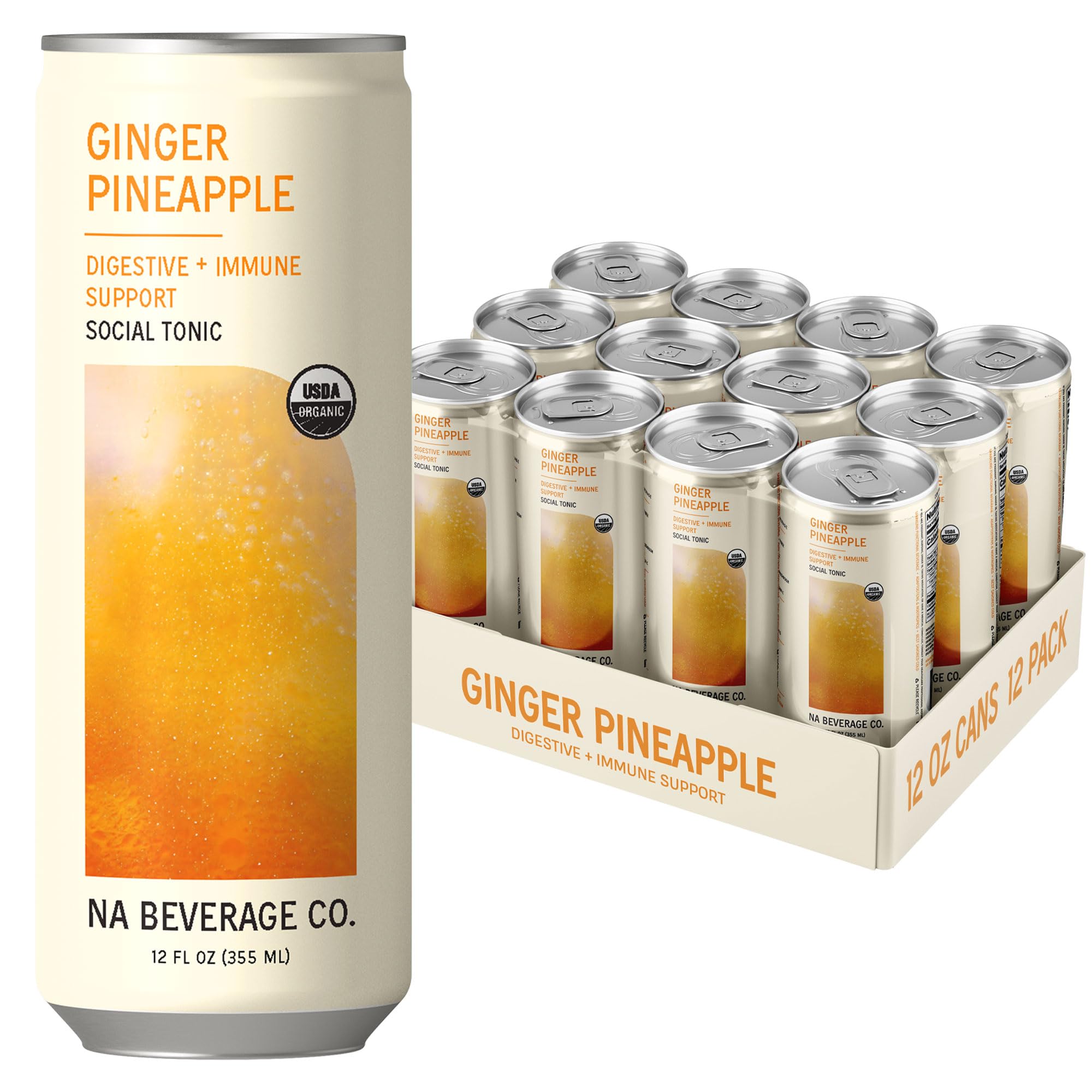 Ginger Pineapple Sparkling Functional Beverage