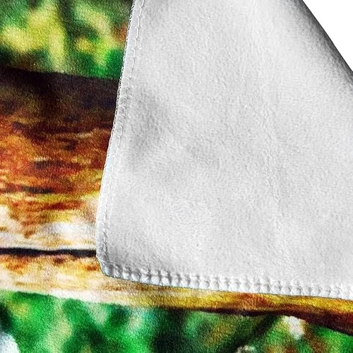 Miniatura 2 de Toalla de felpa súper suave con estampado de algodón para playa, baño, piscina, familia de animales, león dorado (27 x 55 pulgadas)