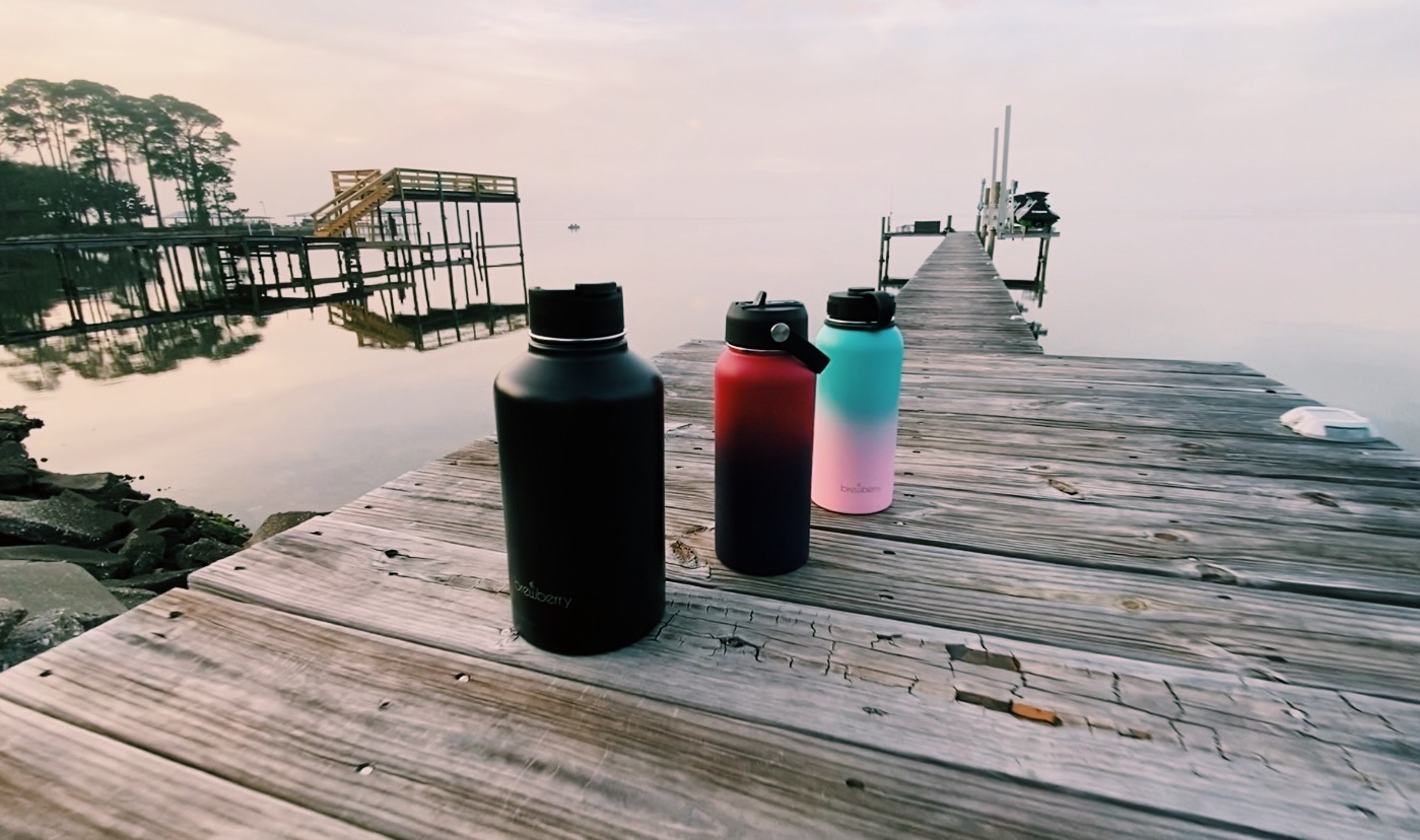 Amazon.com: Brewberry Stainless Steel Insulated Water Bottle and
