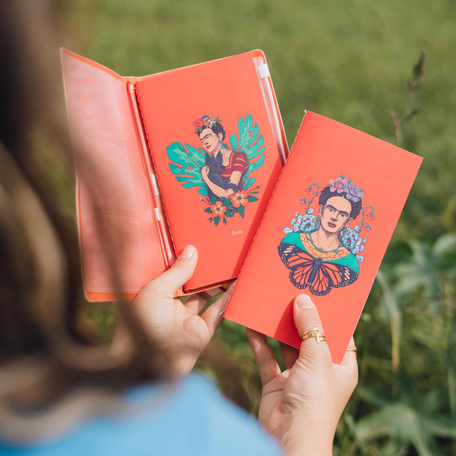 Grupo Erik Taccuino Frida Kahlo Diario di Viaggio con Due Quaderni Ricambiabili 160 Pagine